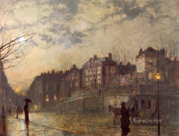 Hampstead city scenes John Atkinson Grimshaw cityscapes Oil Paintings